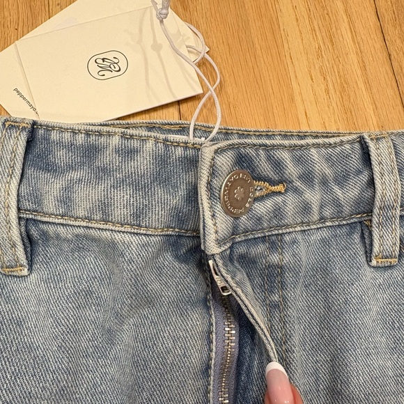 Peppermayo - Maysa Low Rise Mini Skirt - Blue - Picture 2 of 4